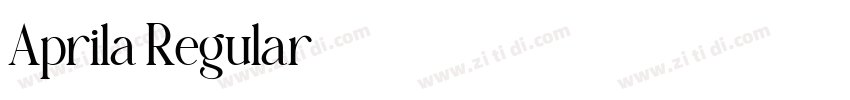 Aprila Regular字体转换